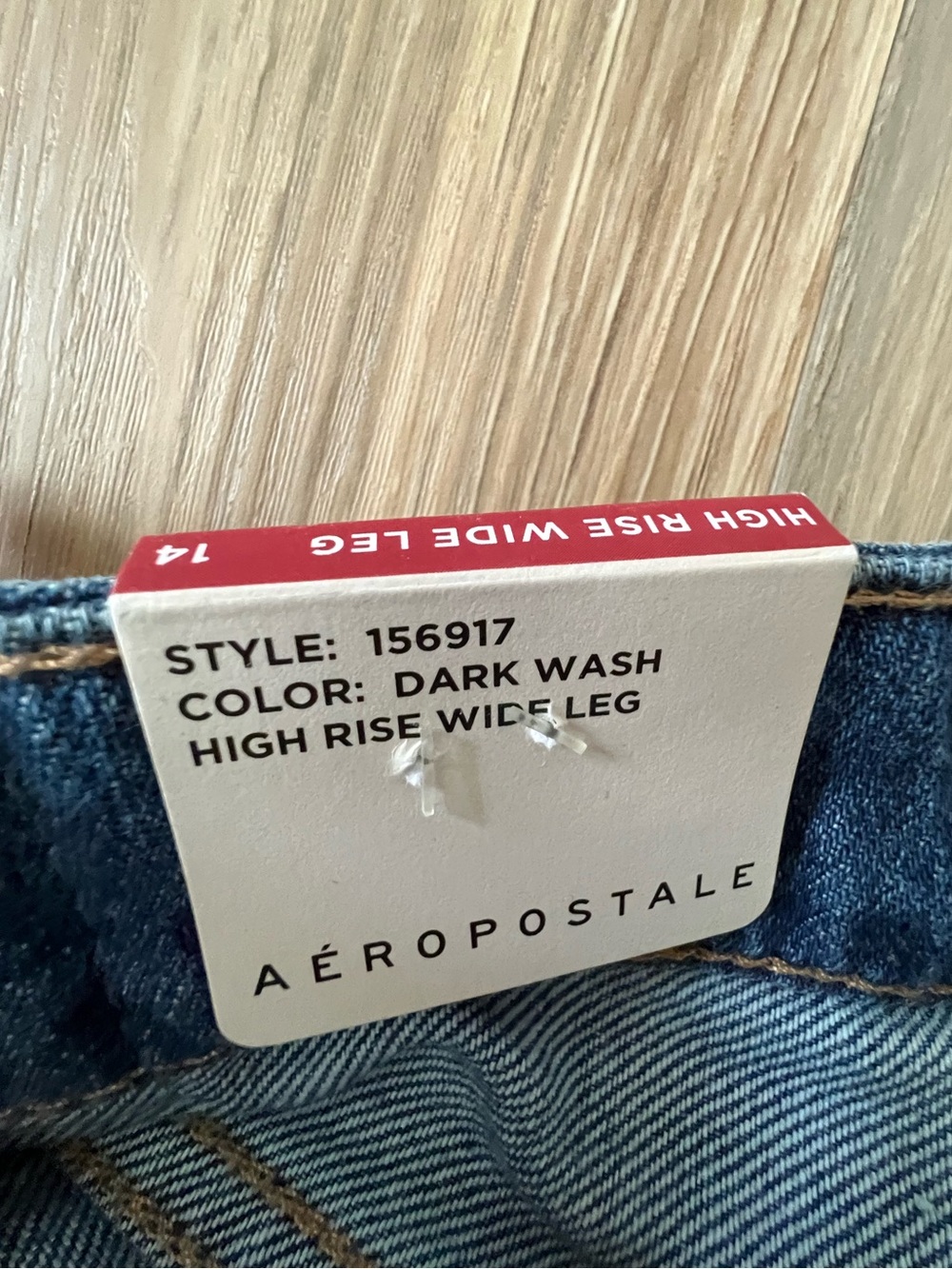 Aeropostale high rise wide leg jeans size 14 - Picture 2 of 8